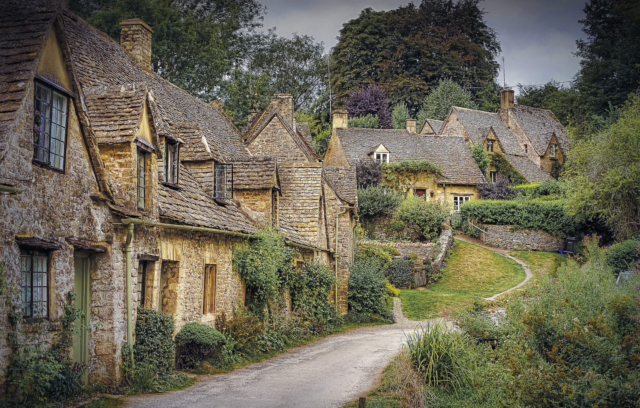 Bibury in the Cotswolds title=